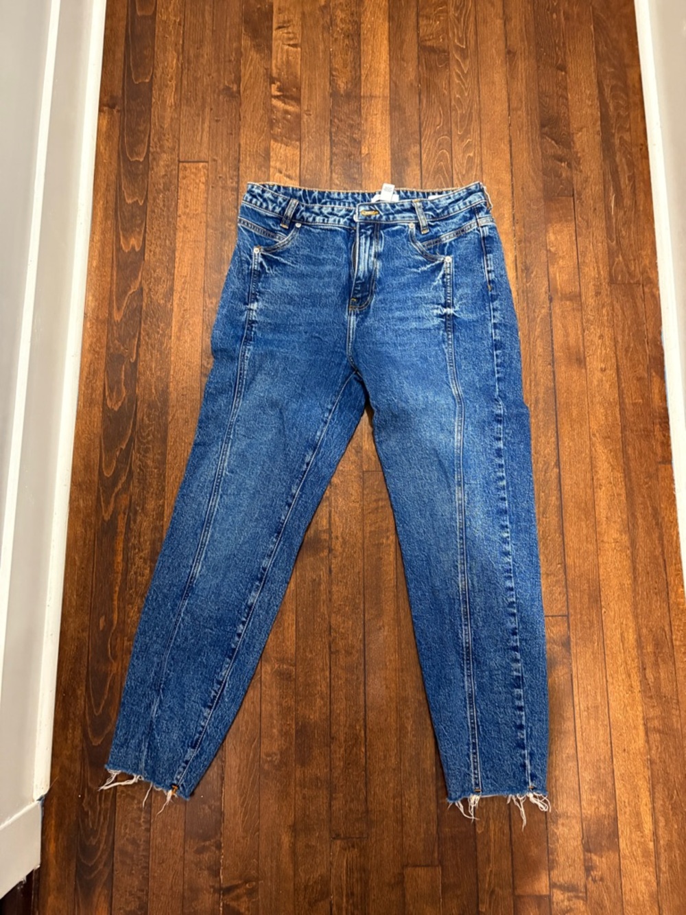 Forever 21  Blue Straight-Leg Jeans